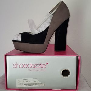 Shoedazzle Libby Velvet Pumps size 9.5